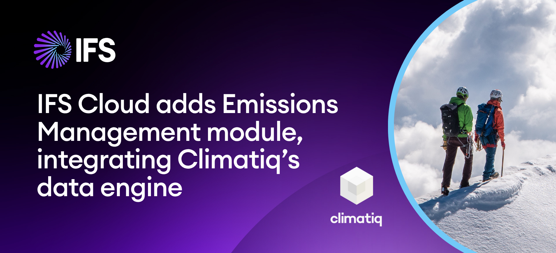 IFS Partners with Climatiq to Launch Emissions Management in IFS Cloud IFS Partners with Climatiq to Launch Emissions Management in IFS Cloud